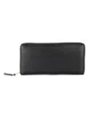 Comme Des Garãons Wallet Women's Supple Leather Zip Wallet In Black