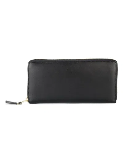 Comme Des Garãons Wallet Women's Supple Leather Zip Wallet In Black