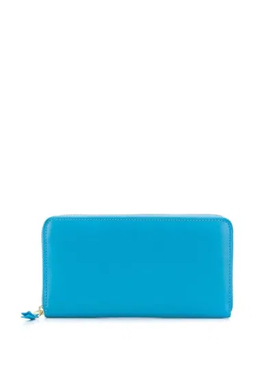 Comme Des Garãons Wallet Women's Zipped Long Classic Wallet In Blue