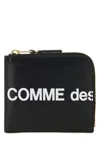 Comme Des Garcon Black Leather Coin Case