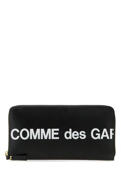 Comme Des Garcon Black Leather Wallet