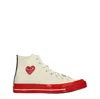 Comme Des Garcon Comme Des Garçon Men's Converse Sneakers Fabric Beige/red