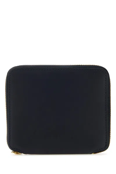 Comme Des Garcon Midnight Blue Leather Wallet