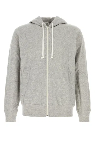 Comme Des Garçon Play Grey Cotton Sweatshirt
