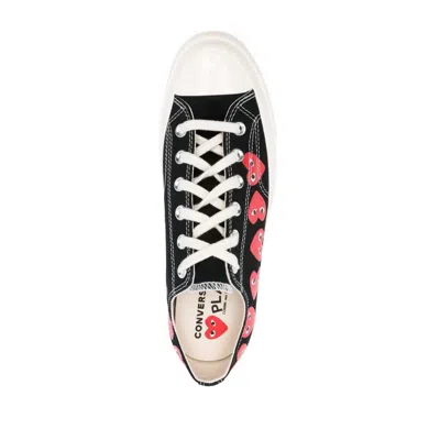 Comme Des Garcon Play X Converse Rubber Fabric Sneakers