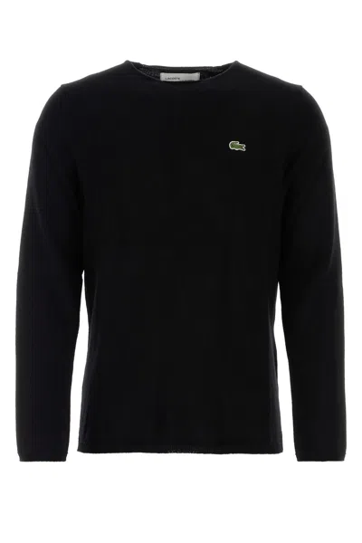 Comme Des Garçon Shirt Black Wool Comme Des Garã§ons Play X Lacoste Sweater