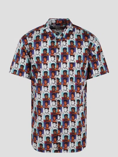 Comme Des Garçon Shirt Muhammad Ali Printed Shirt In Multi