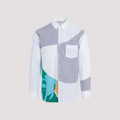 Comme Des Garcon Shirts Blue