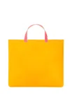 Comme Des Garcon Wallet Super Fluo Leather Tote Bag