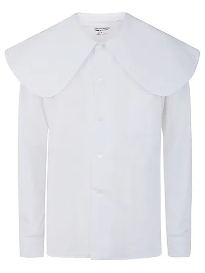 Comme Des Garcons - Cdg Big Neck Shirt In White