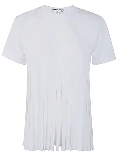 Comme Des Garcons - Cdg Fringed T-shirt In White