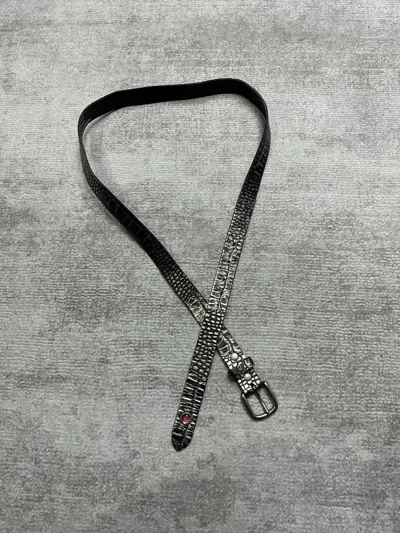 Pre-owned Comme Des Garçons 00s Snake Print Jewelry Belt