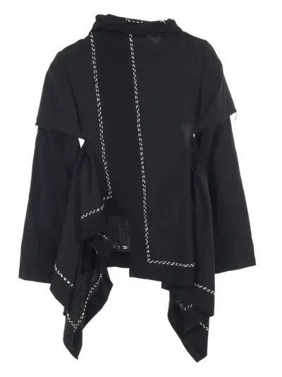 Pre-owned Comme Des Garçons 10's Asymmetric Shirt In Black
