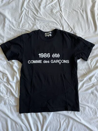 Pre-owned Comme Des Garçons 1986 T-shirt In Black