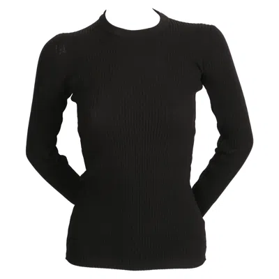 Pre-owned Comme Des Garçons 1990's Comme Des Garcons Slim Black Ribbed Sweater