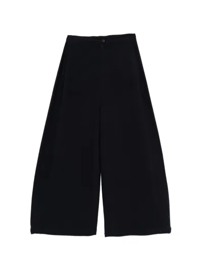 Pre-owned Comme Des Garçons 1990s Wide-leg Trousers In Blue