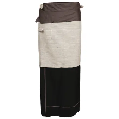 Pre-owned Comme Des Garçons 1998 Comme Des Garcons 'fusion' Layered Runway Skirt In Black