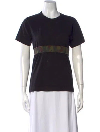 Pre-owned Comme Des Garçons 2000's Camouflage Print T-shirt In Black