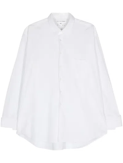 Pre-owned Comme Des Garçons 2000s Button-up Cotton Shirt In White