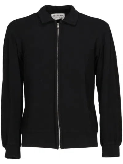 Pre-owned Comme Des Garçons 2000s Zip-up Sweatshirt In 黑色