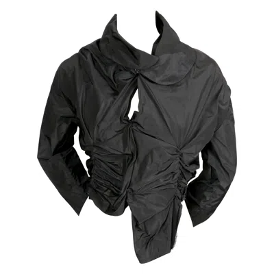Pre-owned Comme Des Garçons 2006 Comme Des Garcons Black Ruched Jacket