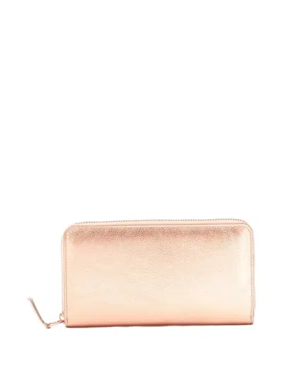 Pre-owned Comme Des Garçons 2010 Leather Wallet In Pink