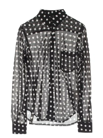 Pre-owned Comme Des Garçons 2010s Polka Dot-print Shirt