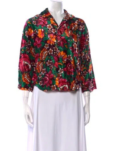Pre-owned Comme Des Garçons 2012 '2 Dimensions' Blouse In Multi