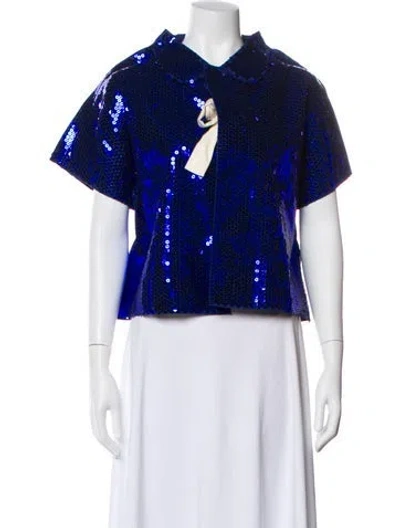 Pre-owned Comme Des Garçons 2012 '2 Dimensions' Evening Jacket In Blue