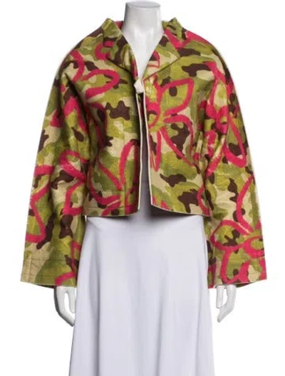 Pre-owned Comme Des Garçons 2012 '2 Dimensions' Jacket In Green