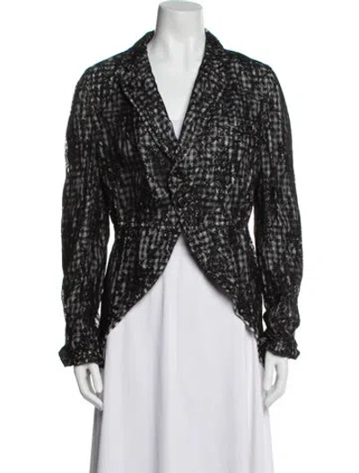 Pre-owned Comme Des Garçons 2012 Nylon Evening Jacket In Black