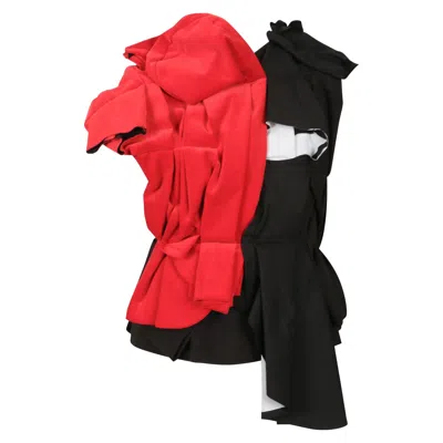 Pre-owned Comme Des Garçons 2013 Comme Des Garcons Black And Red Runway Jacket