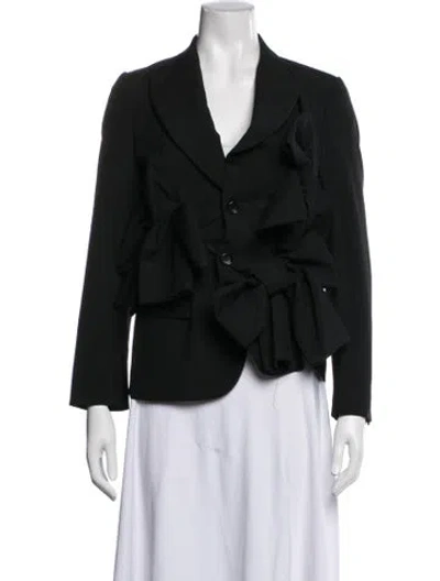 Pre-owned Comme Des Garçons 2013 Wool Blazer In Black