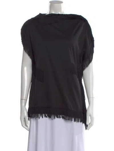 Pre-owned Comme Des Garçons 2014 Crew Neck Top In Black