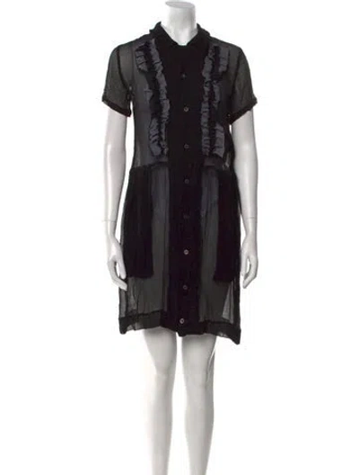 Pre-owned Comme Des Garçons 2014 Mini Dress In Black