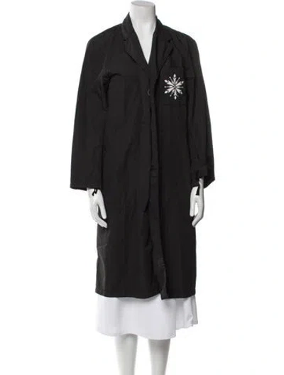 Pre-owned Comme Des Garçons 2014 X Frozen Trench Coat In Black
