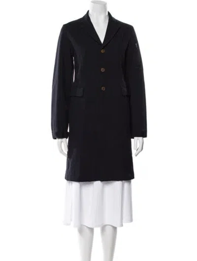 Pre-owned Comme Des Garçons 2015 Coat In Blue