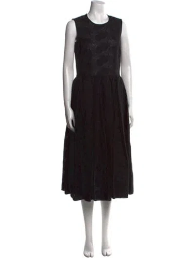 Pre-owned Comme Des Garçons 2015 Midi Length Dress In Black