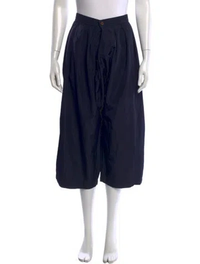 Pre-owned Comme Des Garçons 2015 Wide Leg Pants In Blue