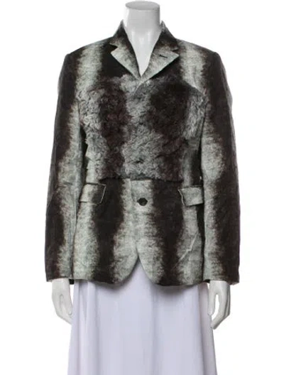 Pre-owned Comme Des Garçons 2016 'blue Witch' Blazer In Gray