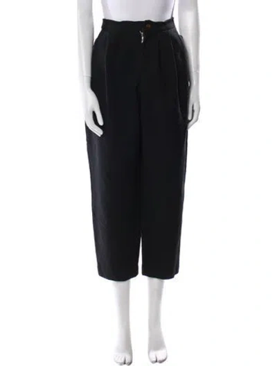 Pre-owned Comme Des Garçons 2016 Straight Leg Pants In Black