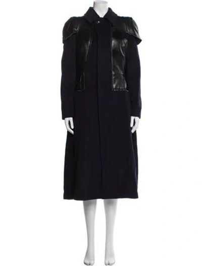 Pre-owned Comme Des Garçons 2017 'the Future Of Silhouette' Trench Coat In Blue
