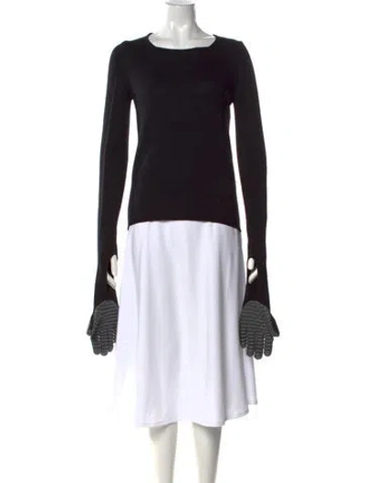 Pre-owned Comme Des Garçons 2017 Wool Sweater In Black