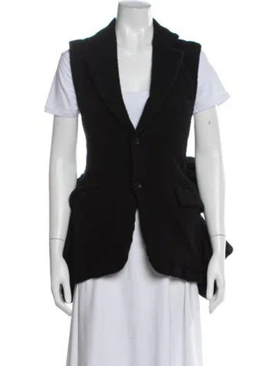 Pre-owned Comme Des Garçons 2017 Wool Vest In Black