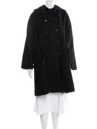 Pre-owned Comme Des Garçons 2018 ' Camp' Faux Fur Coat In Black