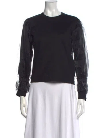 Pre-owned Comme Des Garçons 2018 Crew Neck Top In Black