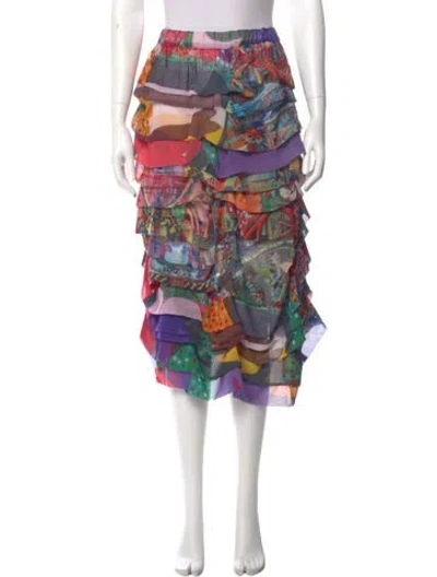 Pre-owned Comme Des Garçons 2018 Knee-length Skirt In Multi