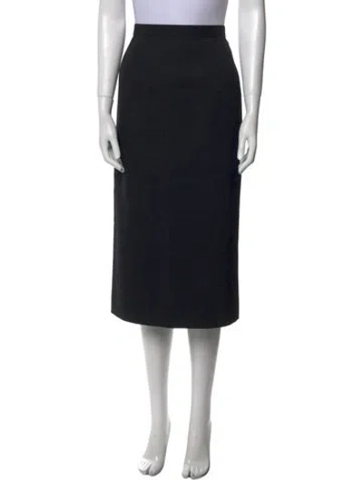 Pre-owned Comme Des Garçons 2018 Midi Length Skirt In Black