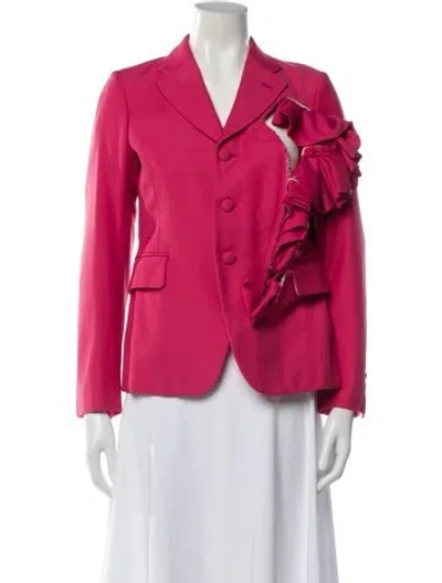 Pre-owned Comme Des Garçons 2018 'multidimensional Graffiti' Blazer In Pink