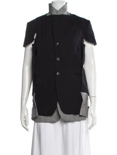 Pre-owned Comme Des Garçons 2018 Wool Jacket In Black